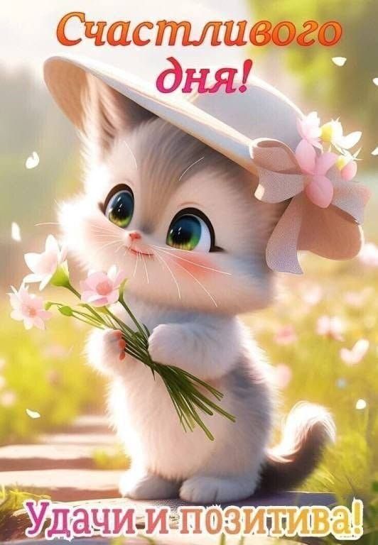 Счастливого дня! Удачи и позитива!