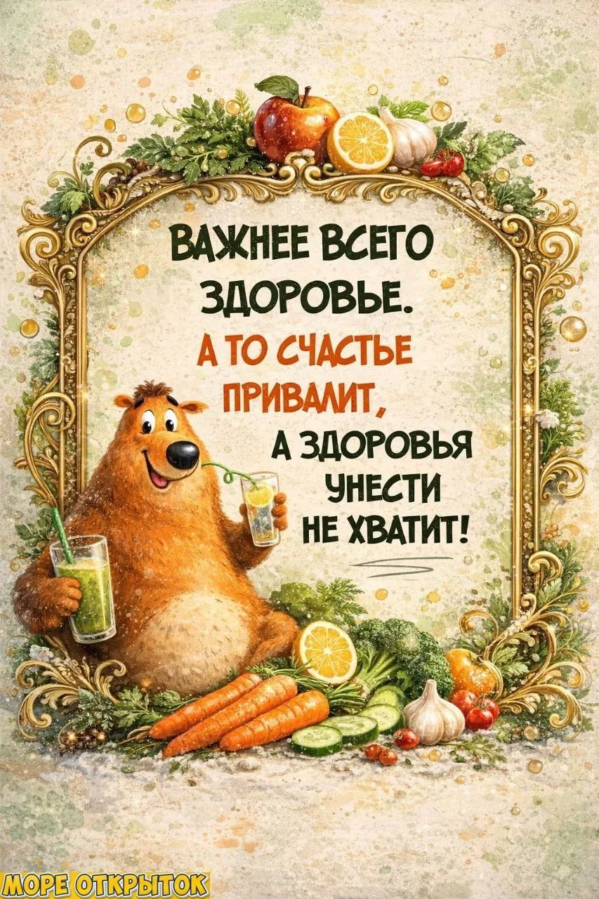 ВАЖНЕЕ ВСЕГО ЗДОРОВЬЕ. А ТО СЧАСТЬЕ ПРИВИВАЕТ, А ЗДОРОВЬЕ УНЕСТИ НЕ ХВАТИТ!