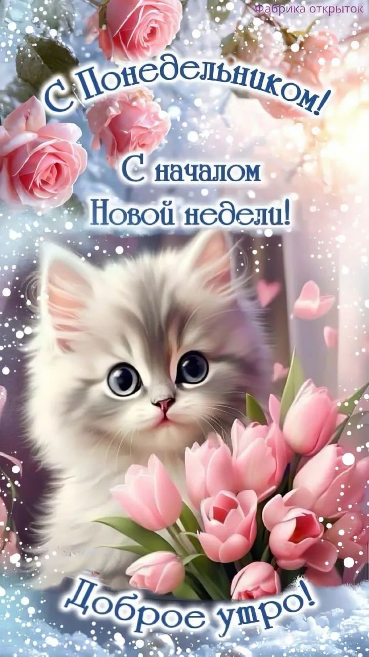 С Понедельником! С началом Новой недели! Доброе утро!