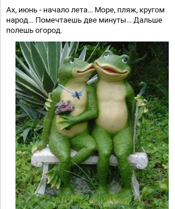 Ах июнь начало лета Море пляж кругом народ Помечтаешь две минуты Дальше полешь огород