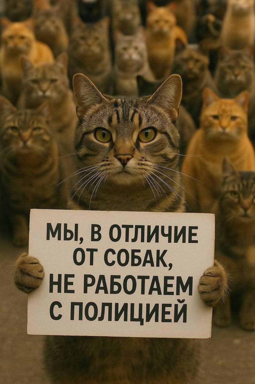 МЫ, В ОТЛИЧИЕ ОТ СОБАК, НЕ РАБОТАЕМ С ПОЛИЦИЕЙ