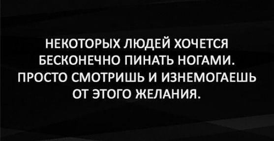 НЕКОТОРЫХ ЛЮДЕЙ ХОЧЕТСЯ БЕСКОНЕЧНО ПИНАТЬ НОГАМИ ПРОСТО СМОТРИШЬ И ИЗНЕМОГАЕШЬ ОТ ЭТОГО ЖЕЛАНИЯ