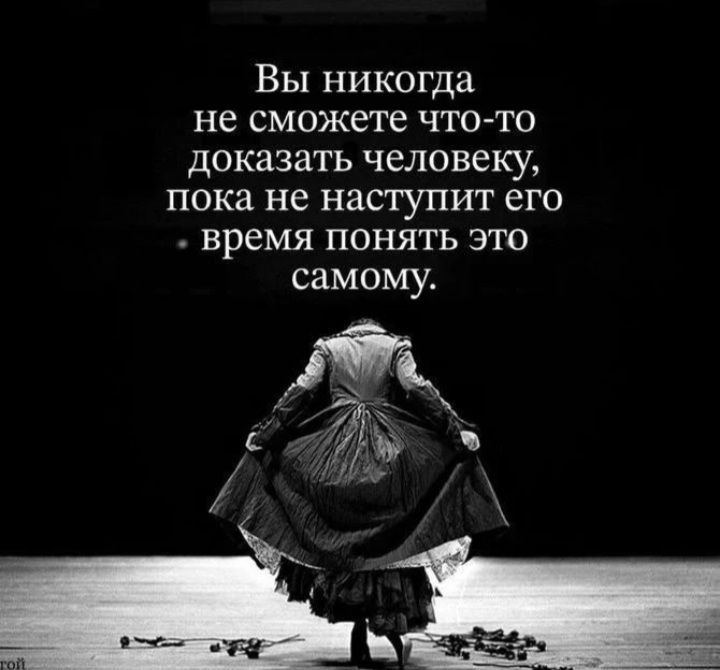 Вы никогда не сможете что то ДОКЗЗЗТЬ человеку Пока не НЗСТУПИТ его время ПОНЯТЬ ЭТО самому
