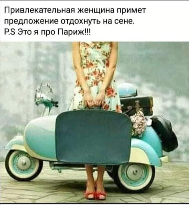 Привлекательная женщина примет предложение отдохнуть на сене РЗ Это я про Париж 74