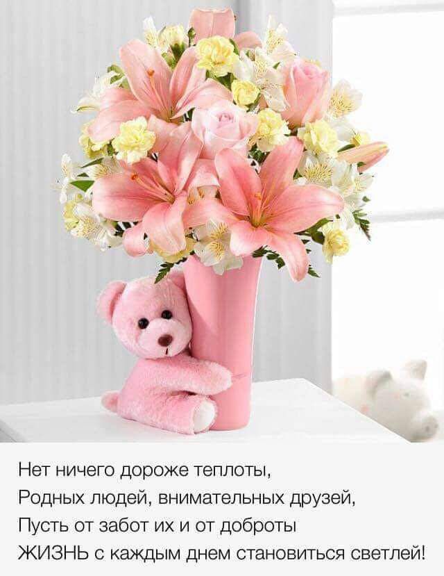 Нет ничего дороже теплоты Родных людей внимательных доузвй Пусть от забот их и ст доброты ЖИЗНЬ каждым днем становиться светлей