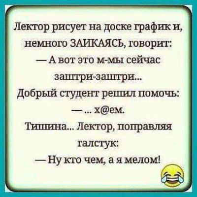 Петр рисует на доске график и немного ЗАИКАЯСЬ говорит А вот это ммы сейчас заштри заштри добрый студент решил помочь хем Тиллиха Лектор поправляя галстук Нукго чем а я метла
