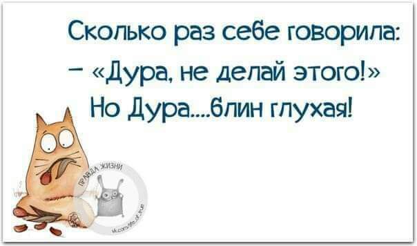 Сколько раз себе говорила Дура не делай этого Но дурабгмн глухая