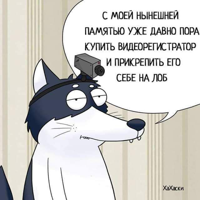 С МОЕЙ НЫНЕШНЕЙ ПАМЯТЬЮ УЖЕ ЦАВНО ПОРА КУПИТЬ ВМШРЕПСТРАТОР И ПРИКРЕПИТЬ ЕГО СЕБЕ НА ЛОБ