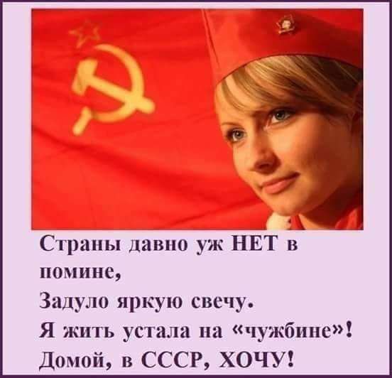 _ 13 Страны давно уж НЕТ в помине Задуло яркую свечу Я жить устала на чужбине Домой в СССР ХОЧУ