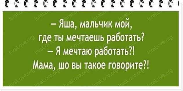 Яша мальчик мой где ты мечтаешь работать Я мечтаю работать Мама шо вы такое говорите