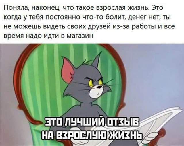 Поняла наконец что такое взрослая жизнь 3 КОТДЗ у ЕбЯ ПОСТОЯННО ЧОЧО болт денег НЕТ 1Ь не можешь видегь своих друзей из эа рабогы и все время надо идти в магацин А