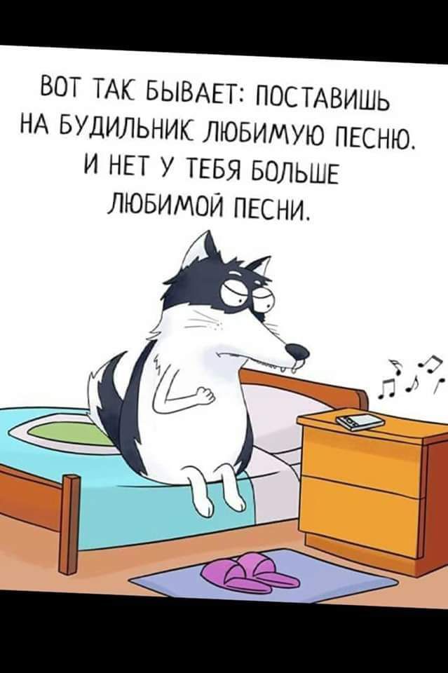 ВОТ ТАК БЫВАЕТ ПОСТАВИШЬ НА БУДИЛЬНИК ЛЮБИМУЮ ПЕСНЮ И НЕТ У ТЕБЯ БОЛЬШЕ ЛЮБИМОЙ ПЕСНИ