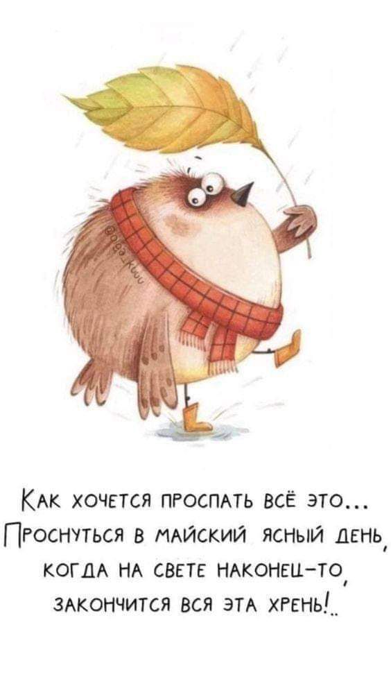 КАК хочется ПРОСПАТЬ все это Пгоснчться в МАйский ясный день КОГДА НА свете ндконгцто ЗАКОНЧИТСЯ вся эм хгнь_