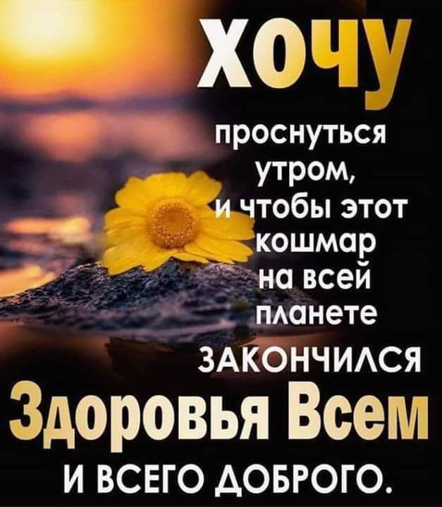 хот проснуться утром _ ичтобы этот кошмар а ддт на всей _ д _гішнете ЗАКОНЧИАСЯ Здоровья Всеми И ВСЕГО ДОБРОГО