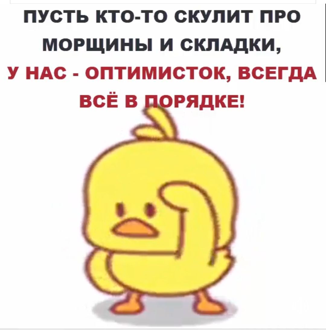 пусть кто то скупит пго морщины и склддки ндс оптимисток всегдд всЁ в врядкнн _