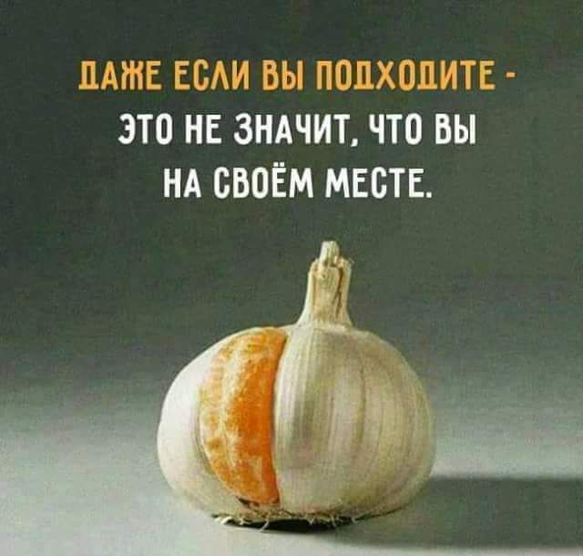 31 ЭТО НЕ ЗНАЧИТ ЧТО ВЫ НА СВОЁМ МЕСТЕ