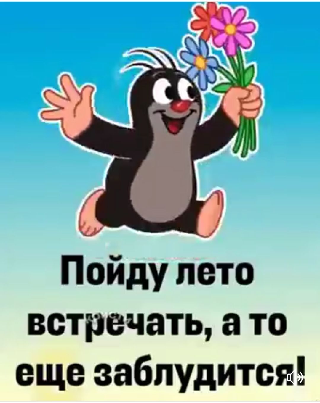 Пойду лето встречать а то еще заблудится