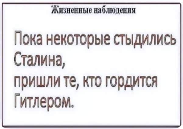 Жившие ибшодши Пока некоторые стыдились Сталина пришли те кто гордится Гитлером