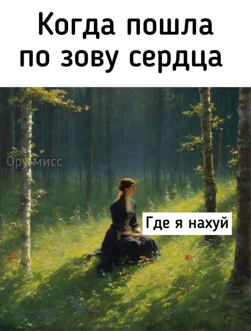 Когда пошла по зову сердца ГРде я нехуй