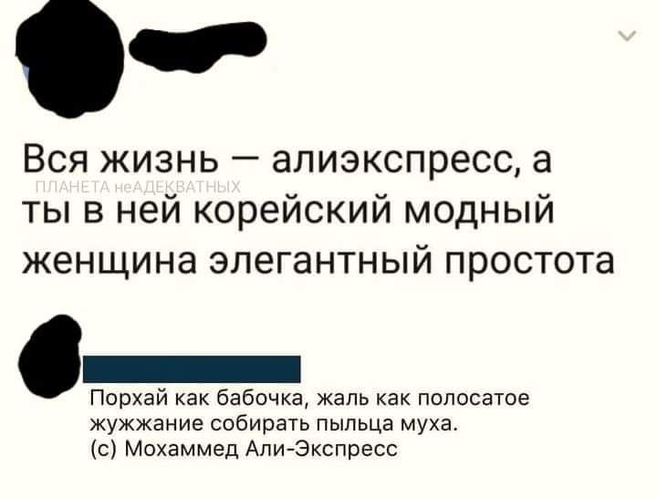 Э Вся жизнь алиэкспресс а ты в ней корейский модный женщина элегантный простота Порхай как бабочка жаль как полосатое жужжание собирать пыльца муха с Мохаммед Али Экспресс