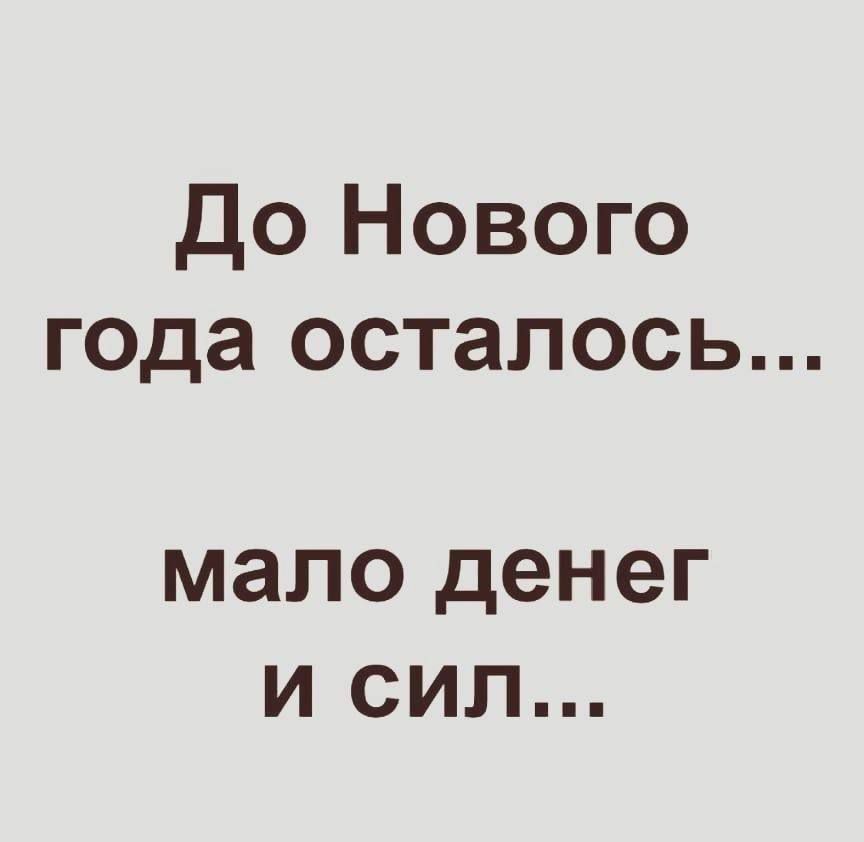 До Нового года осталось мало денег и СИЛл