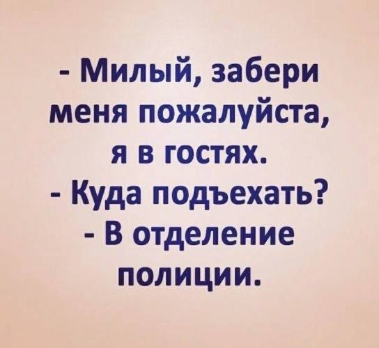 Милый забери меня пожалуйста я в гостях Куда подъехать В отделение полиции