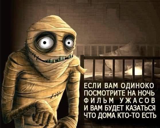 ЕСЛИ ВАМ ОДИНОКО ПОСМОТРИТЕ НА НОЧЬ ФИЛЬМ УЖАСОВ И ВАМ БУДЕТ КАЗАТЬСЯ ЧТО ДОМА КТО ТО ЕСТЬ