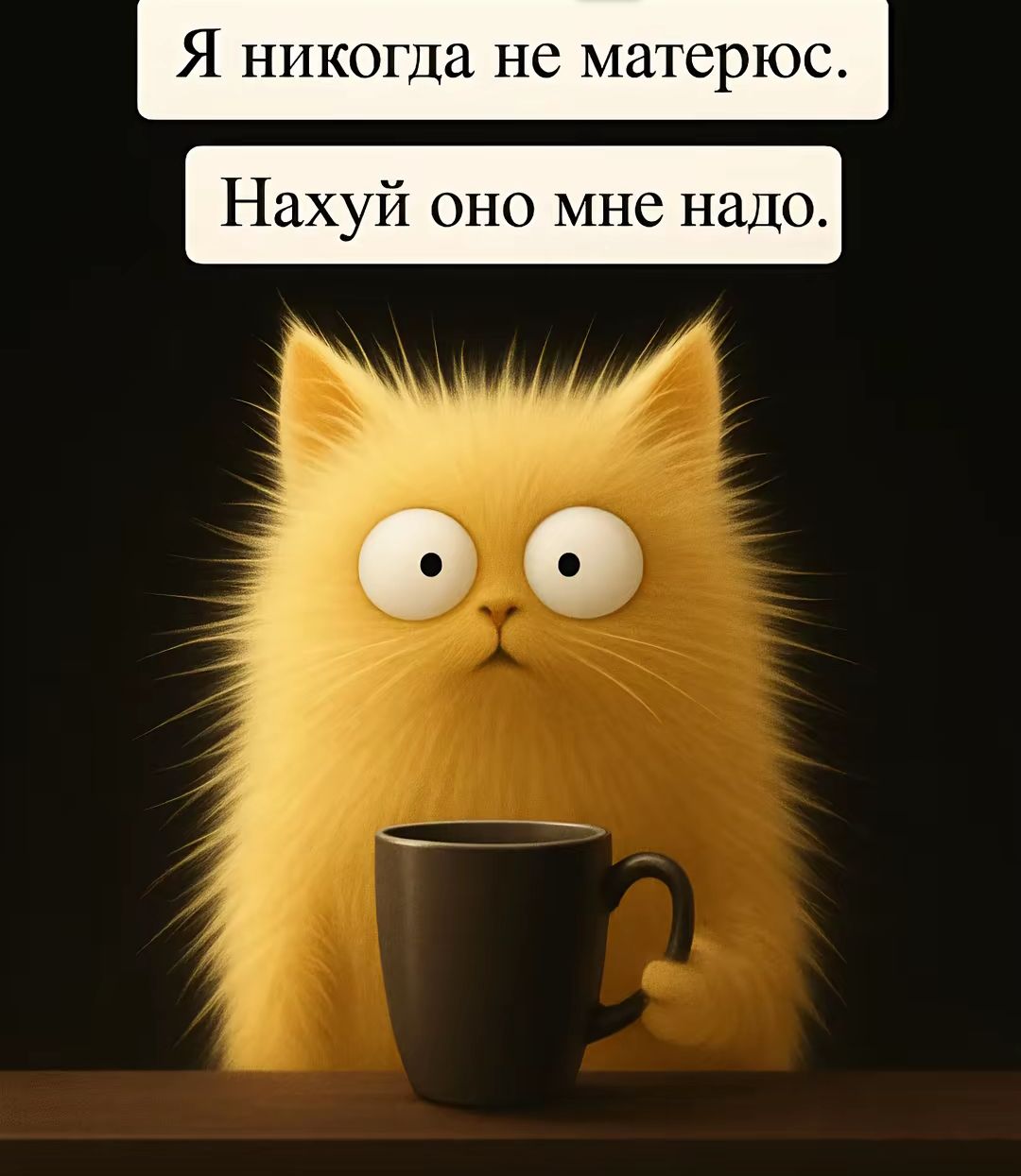 Я никогда не матерюсь.
Нахуй оно мне надо.