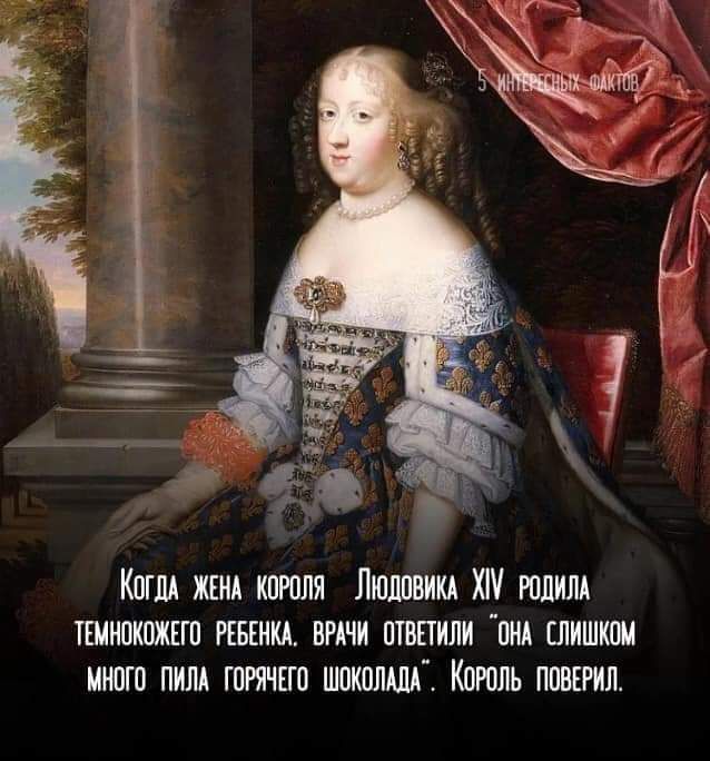 Когда жена короля Людовика XIV родила темнокожего ребенка, врачи ответили 