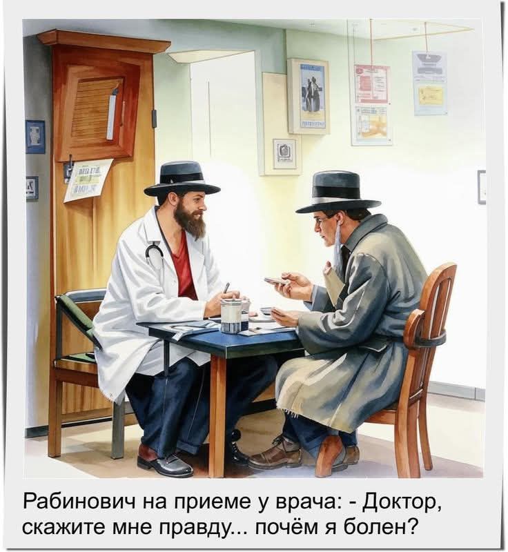 Рабинович на приеме у врача: - Доктор, скажите мне правду... почему я болен?