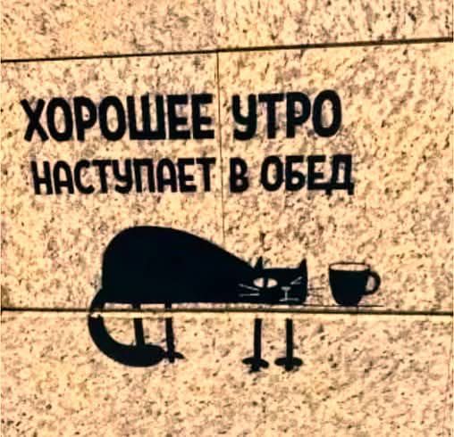 ХОРОШЕЕ УТРО НАСТУПАЕТ В ОБЕД