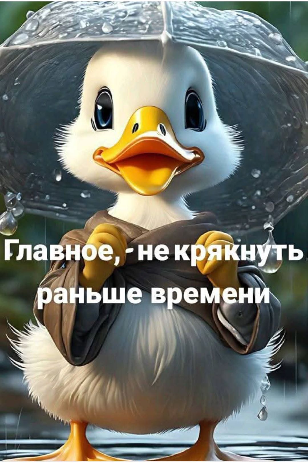 Главное, - не крякнуть раньше времени