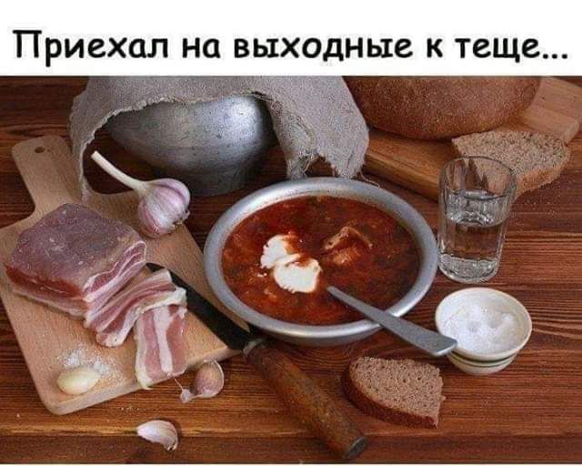 Приехал на выходные к тёще...