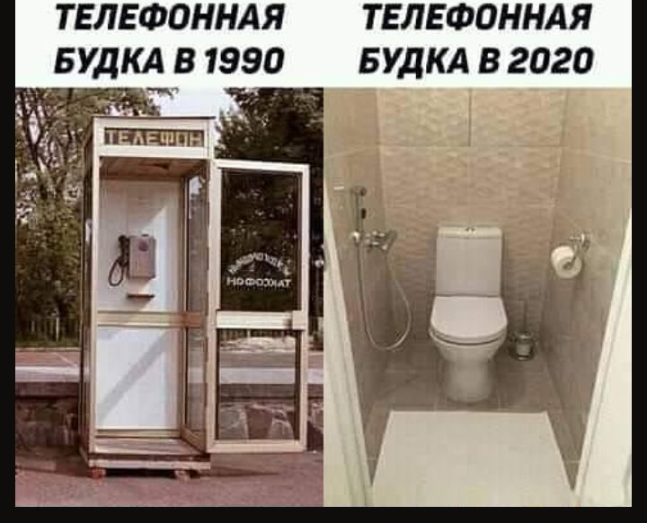 ТЕЛЕФОННАЯ ТЕЛЕФОННАЯ БУДКА В 1980 БУДКА В 2020