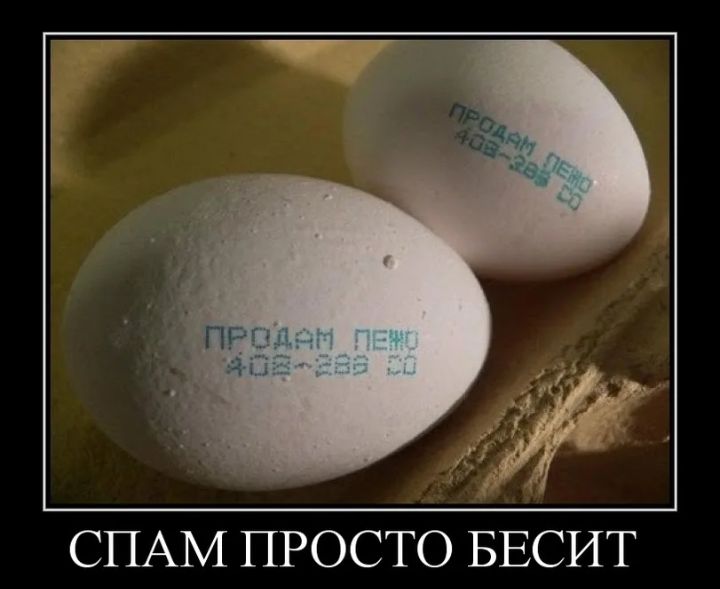 СПАМ ПРОСТО БЕСИТ
