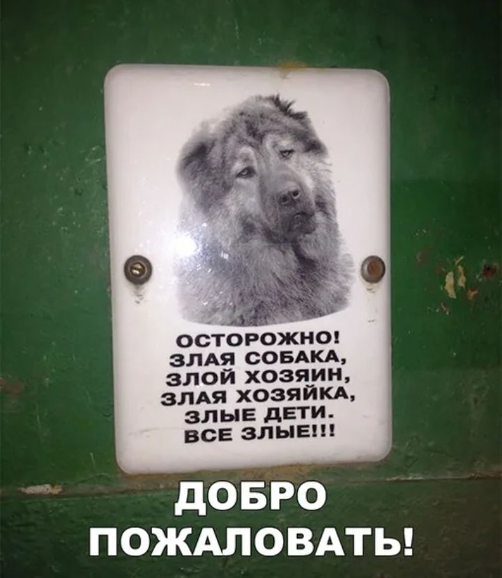 осторожная злдя СОБАКА злой хозяин зтхя хозяйкм злые дЕТИ всЕ злые дОБРО ПОЖАЛОВАТЬ