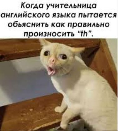 Когда учитеАьница английского языка пытается обьяснить КОК ПрОБИАЬНО произносить Нч