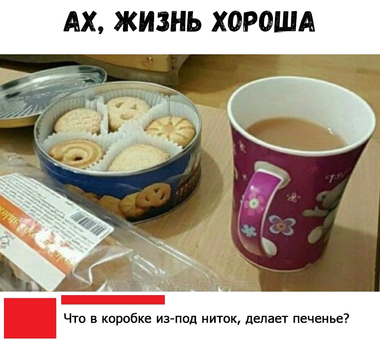 АХ ЖИЗНЬ ХОРОША ЧТО В коробке ИЗ ПОД НИТОК делает Печенье