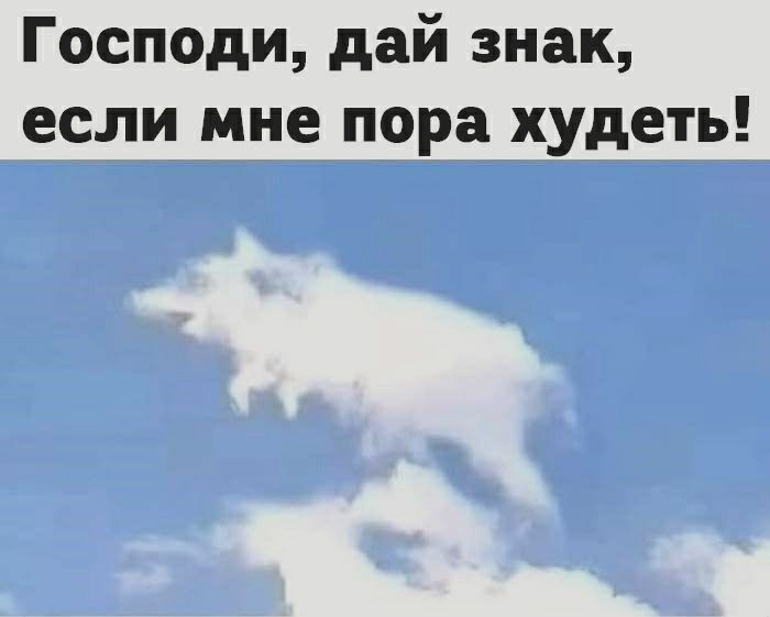 Господи дай знак если мне пора худеть
