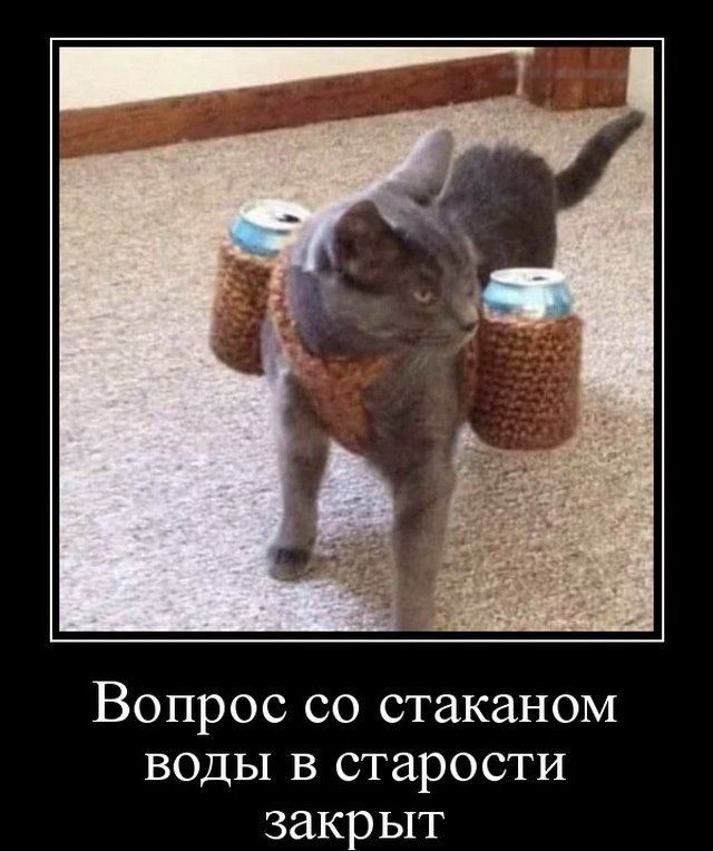 Вопрос со стаканом воды в старости закрыт