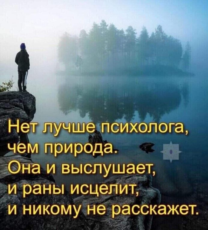 чш психолога чем природа Она и выслушает и раны исцелит и никому не расскажет