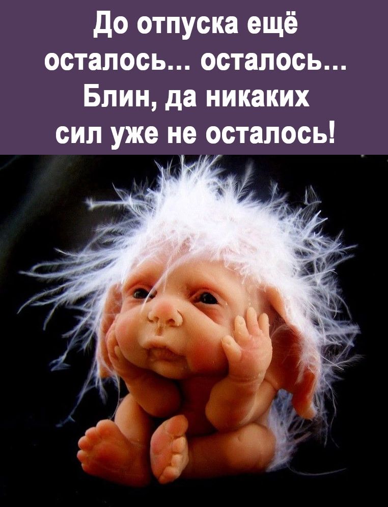 до отпуска ещё осталось осталось Блин да никаких сил уже не осталось
