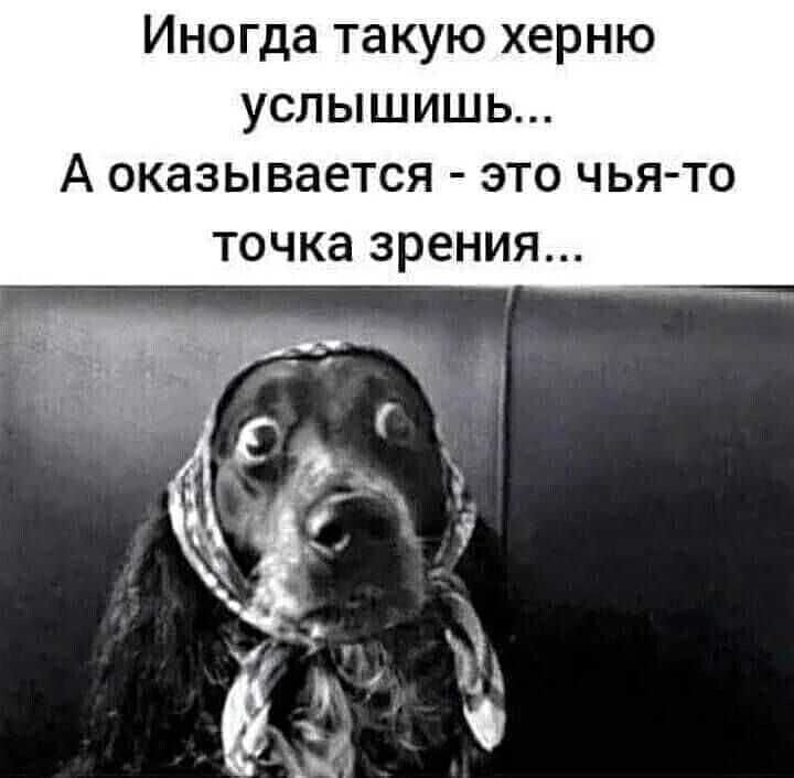 УСЛЫШИШЬ А ОКЗЗЫВЭЕТСЯ ЭТО ЧЬЯ ТО точка ЗРЕНИЯ