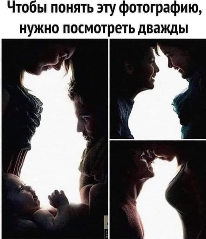 Чтобы понять эту фотографию нужно посмотреть дважды