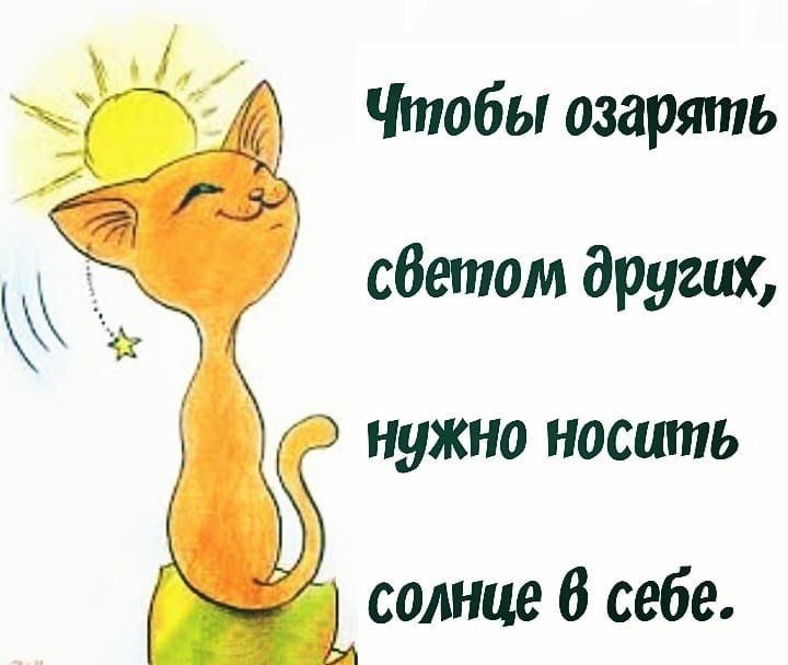 Чтобы озарять светом других нужно носить солнце 6 себе