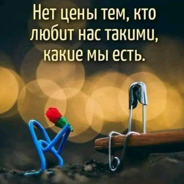 Нет цены тем кто любит нас такими какие мы есть тт