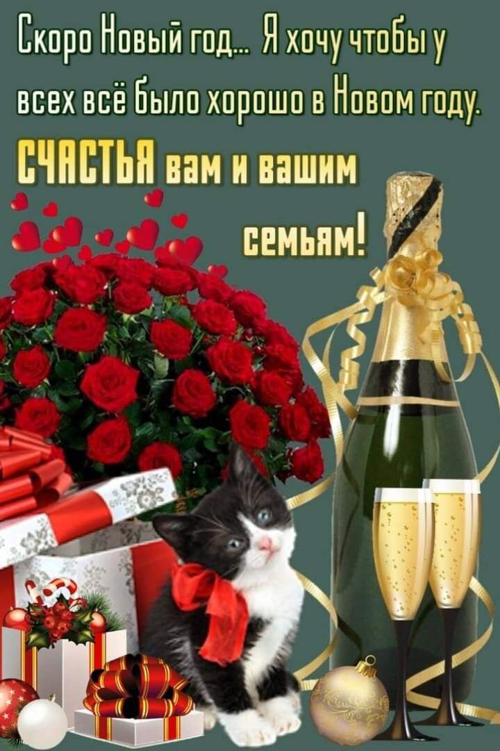 Скоро Новый год Яхвчу чтпБыу всех всё Былп хорошо в Новом году 0 А 1