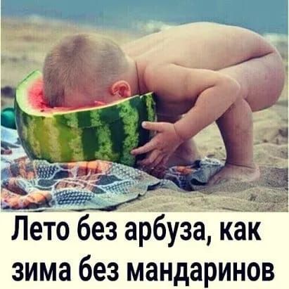 Лето без арбуза как зима без мандаринов