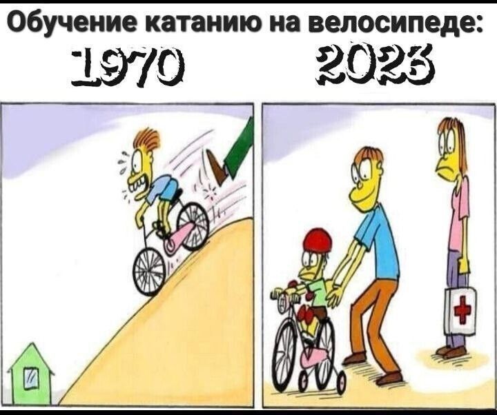 обучение катанию на велосипеде 1970 2025