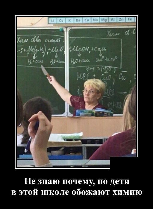 Не знало почему но дети в этой школе обожают химию